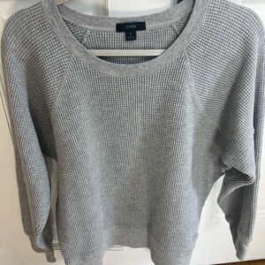J. Crew Women's Gray Crew Neck Sweater